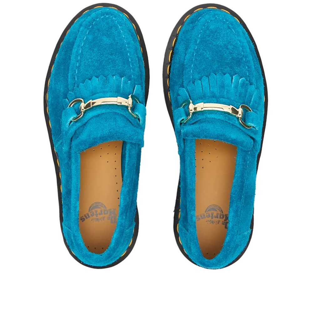 Turquoise Desert Oasis Suede Dr Martens loafers